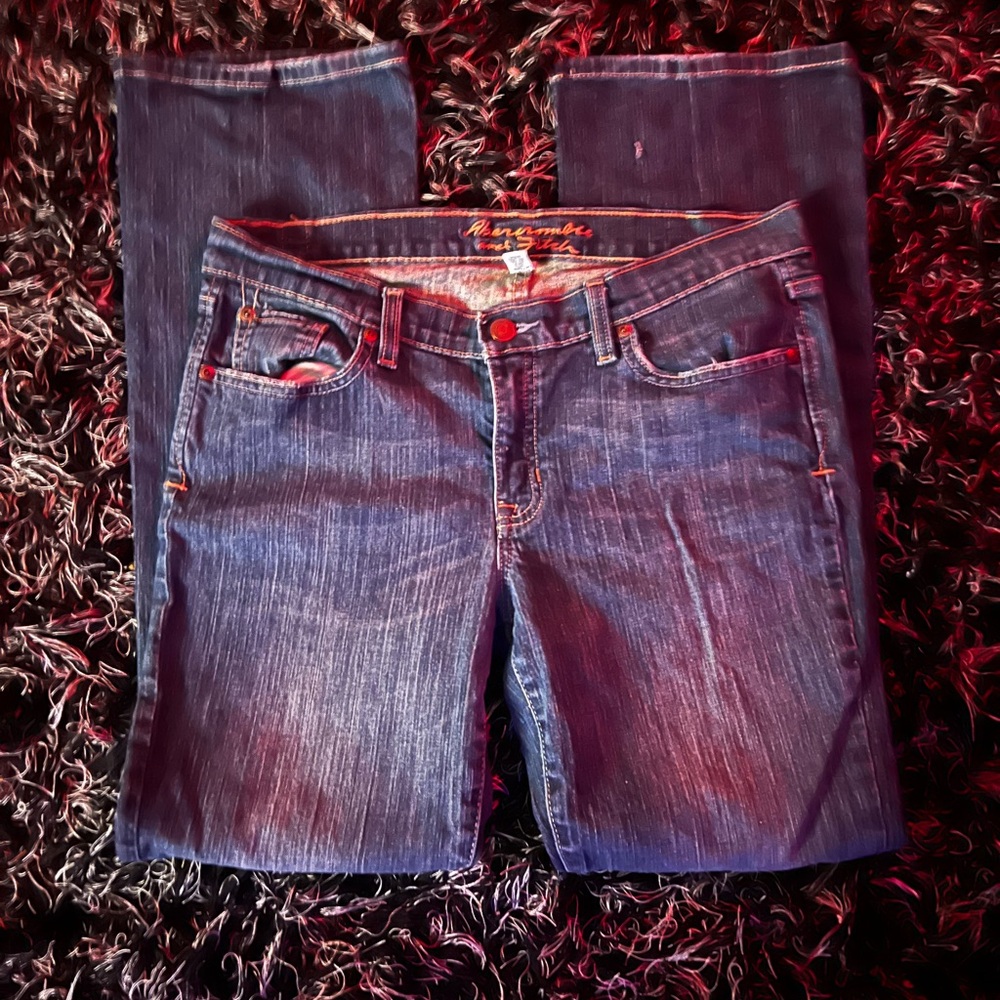 Abercrombie & Fitch Blue Straight Leg Jeans Classic Style